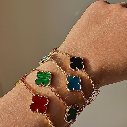 'Deppei' Clover Bracelet Gold/Silver