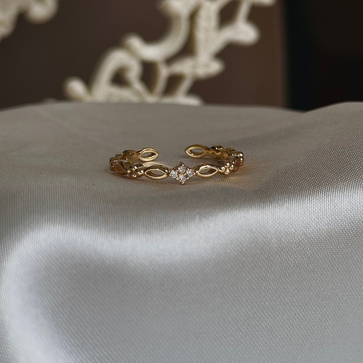 'Viola' Dainty Ring Gold/Silver