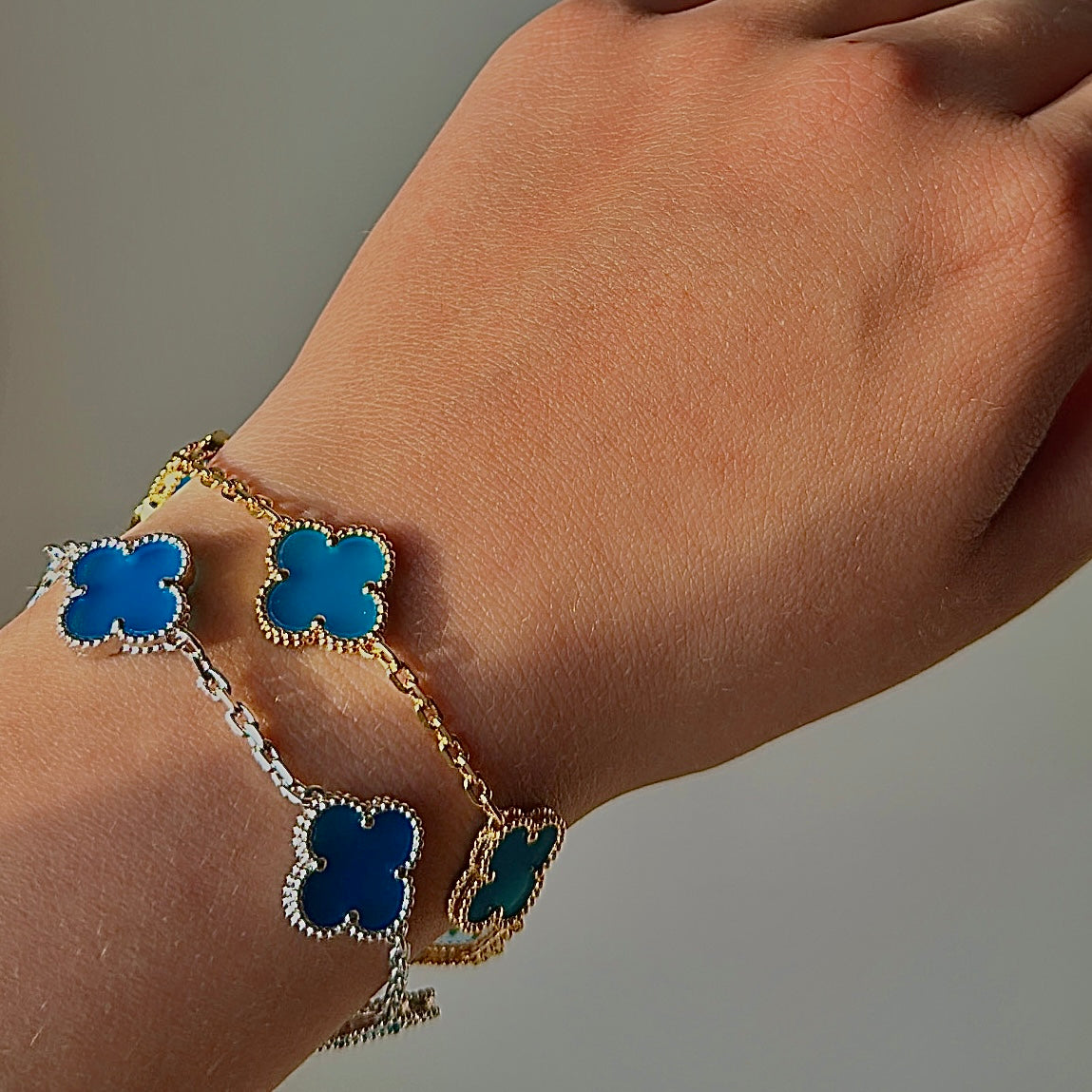 'Deppei' Clover Bracelet Gold/Silver