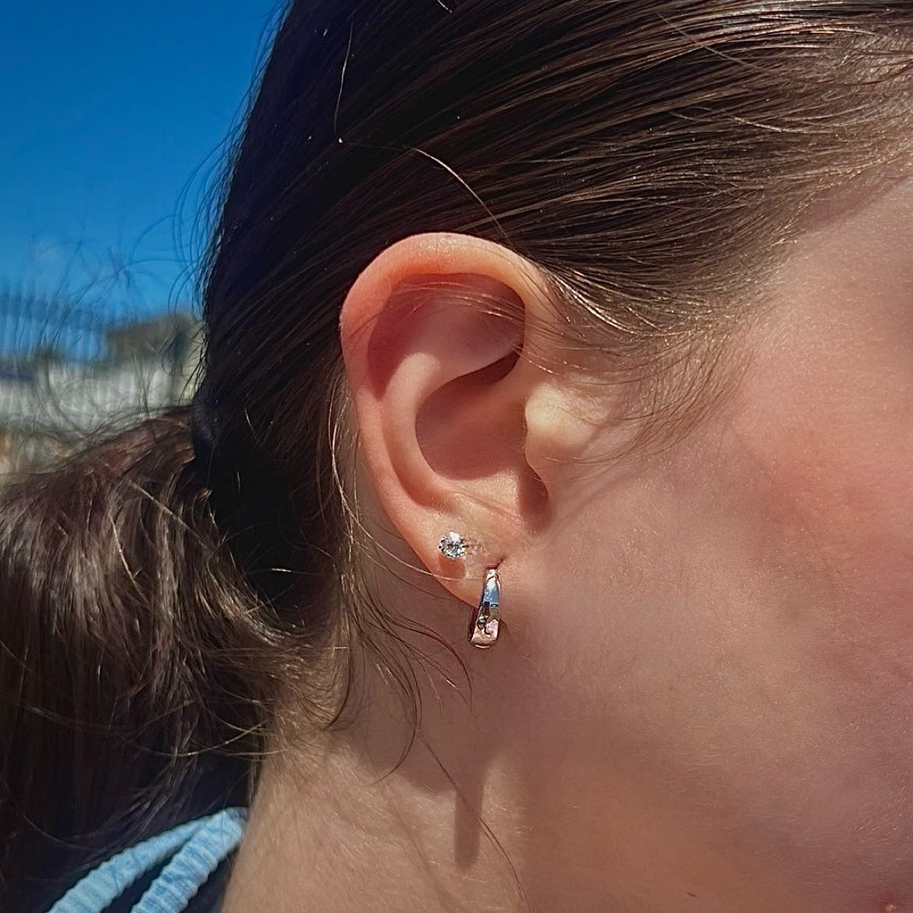 'Aya' Sterling Silver Sleepers