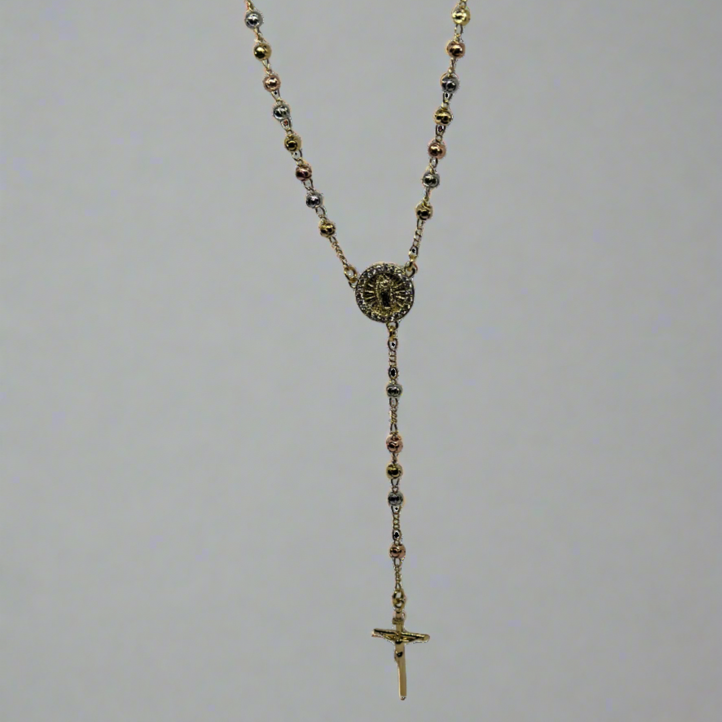 'Eliana' Rosary Beads Gold
