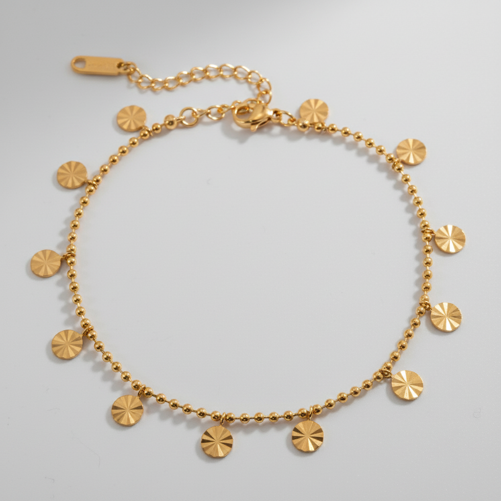 ‘Lola’ gold anklet
