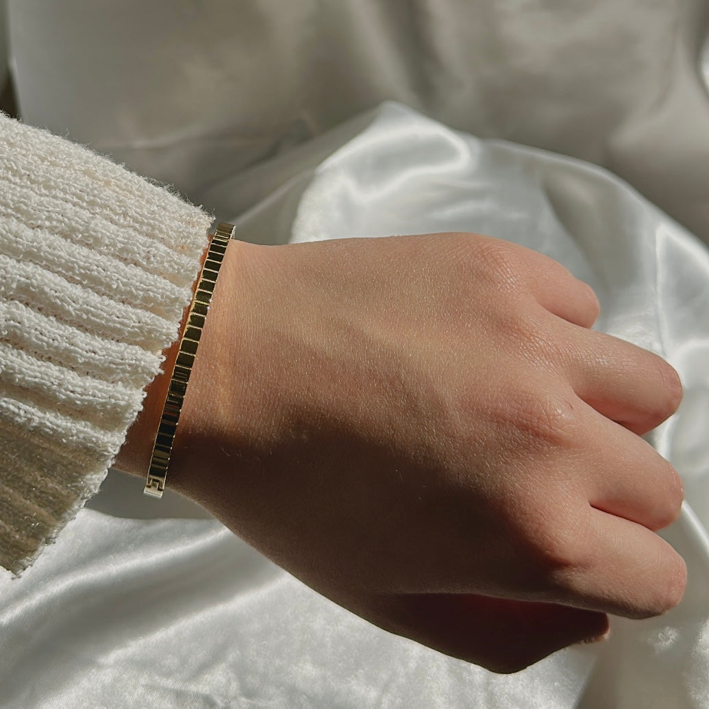 'Chiara' Simple Bangle Gold/ Silver