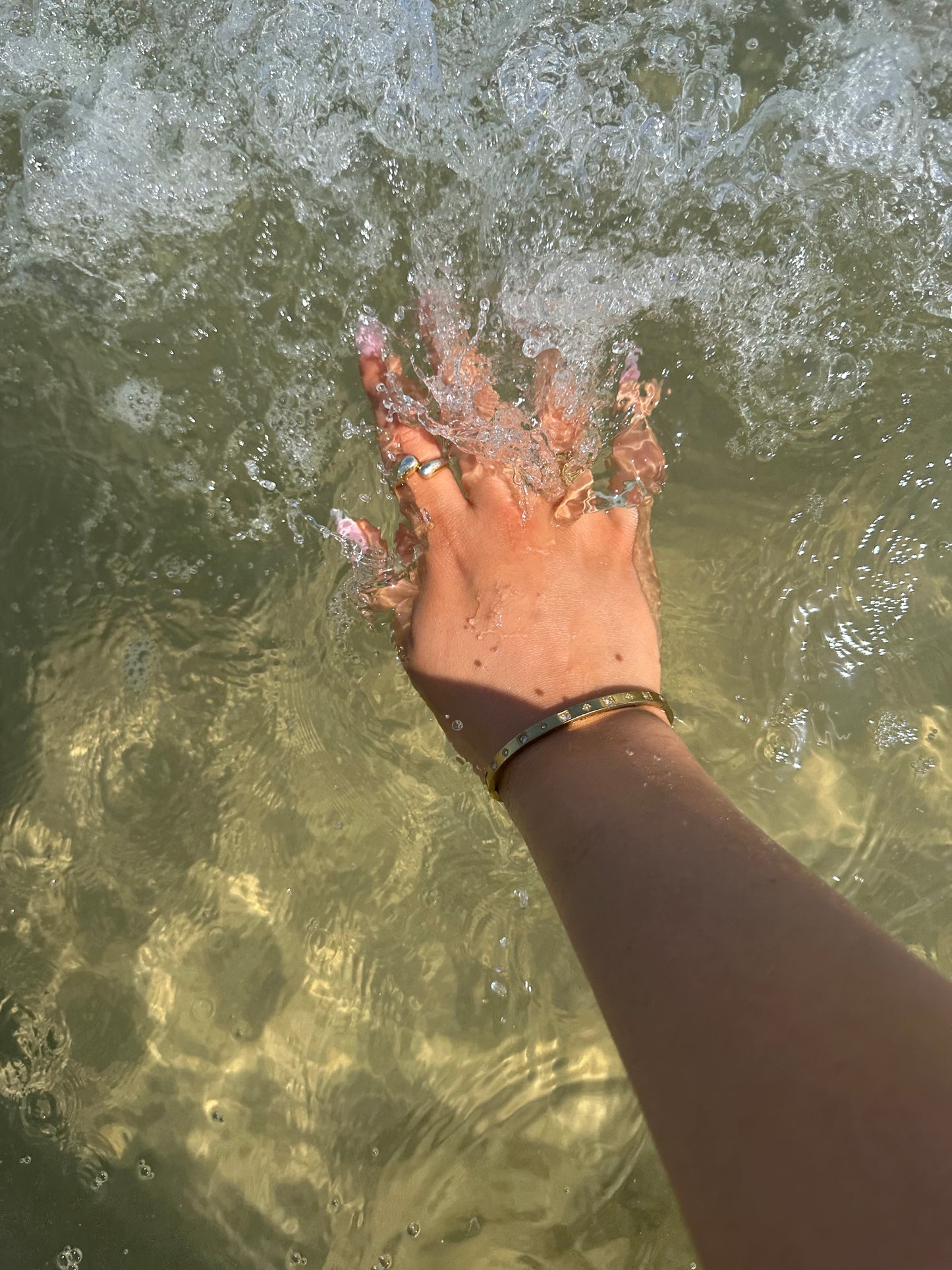 ‘Gianna’ Bangle Gold/Silver