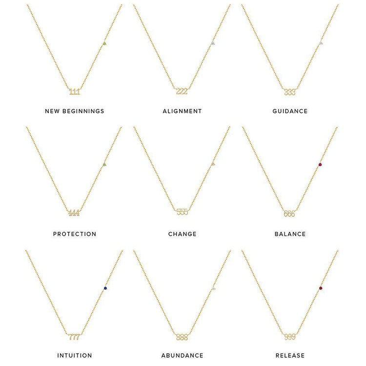 'Aurelia' Angel Number Bracelet 111-999 Gold