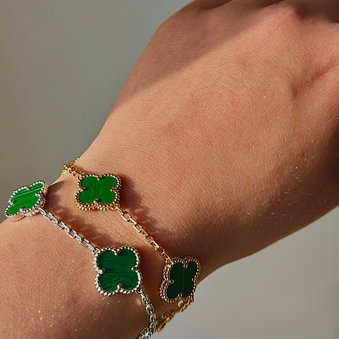 'Deppei' Clover Bracelet Gold/Silver