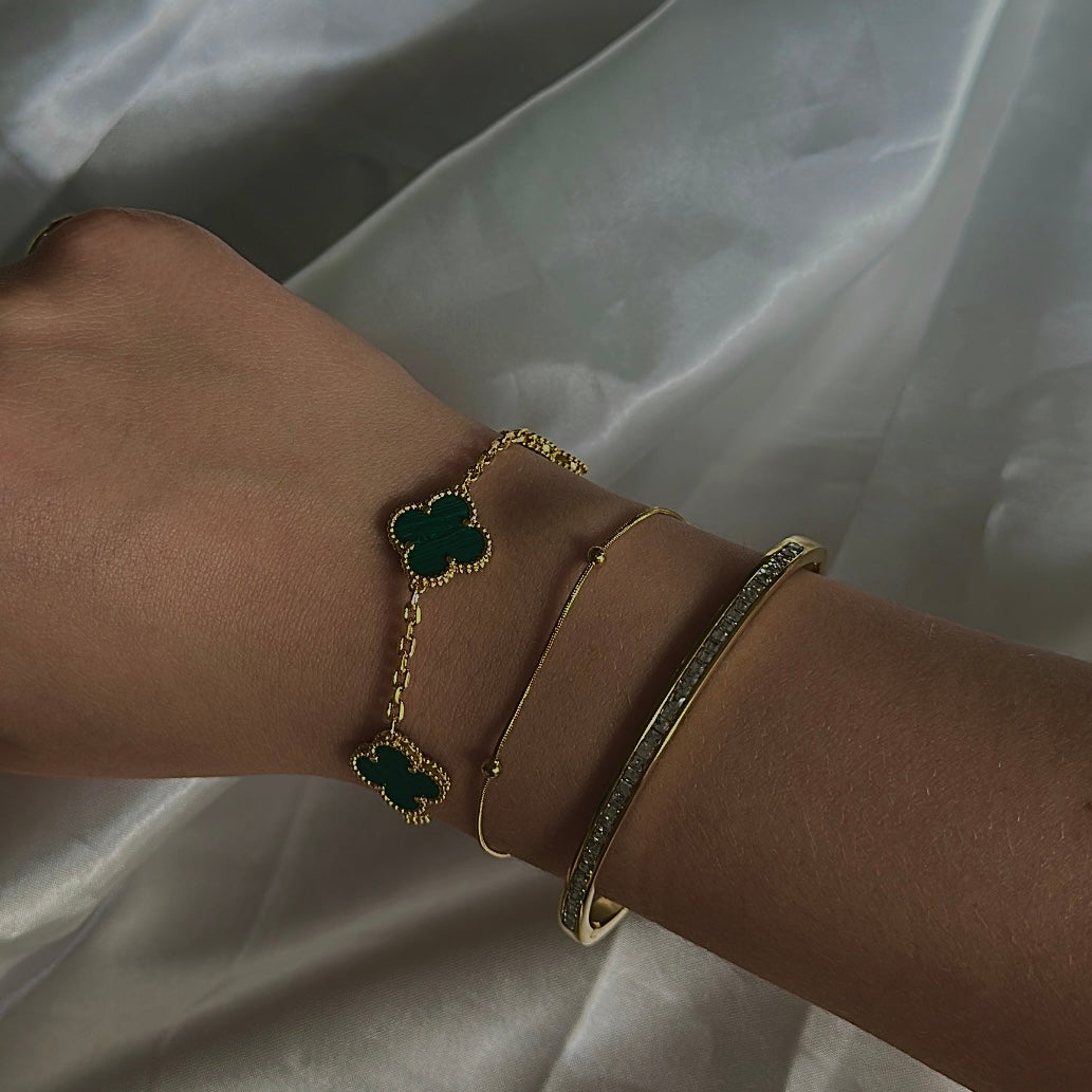 'Deppei' Clover Bracelet Gold/Silver