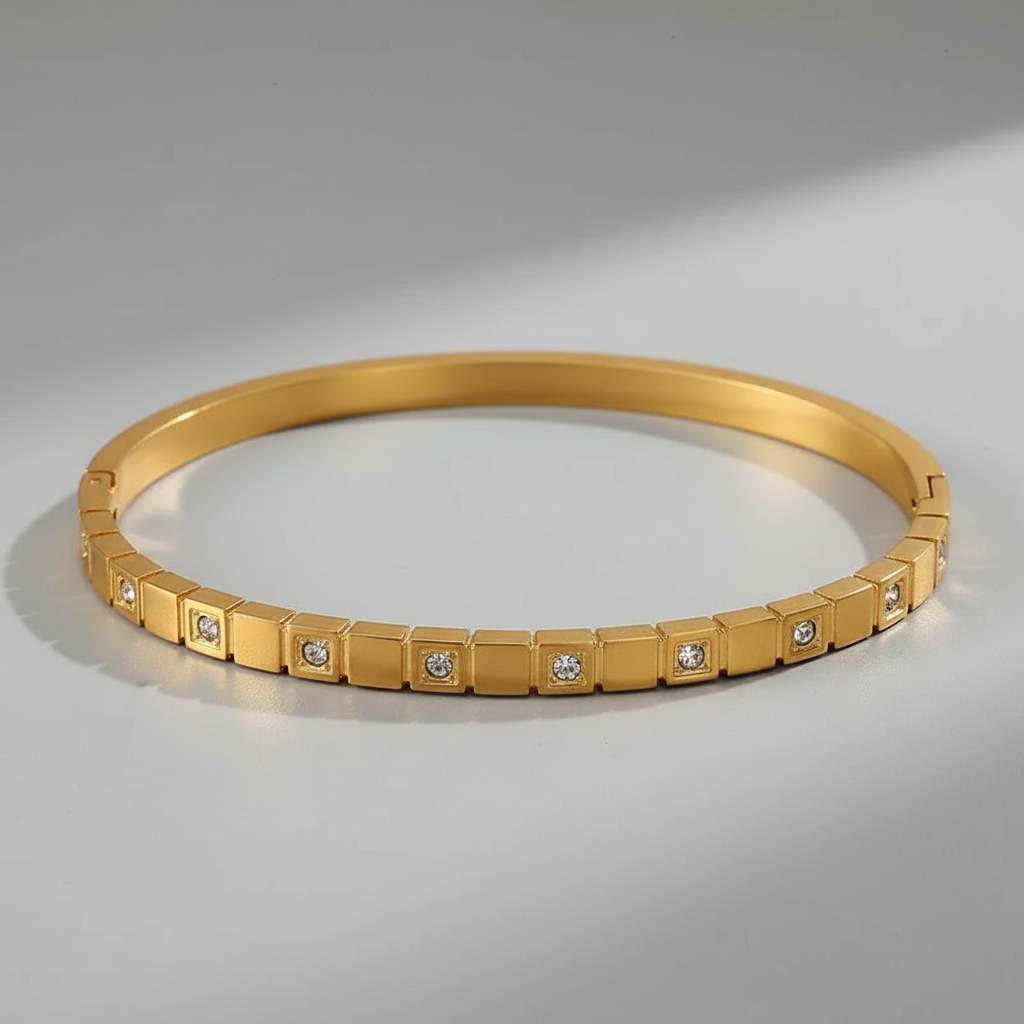 ‘Elise’ Bangle Gold/ Silver