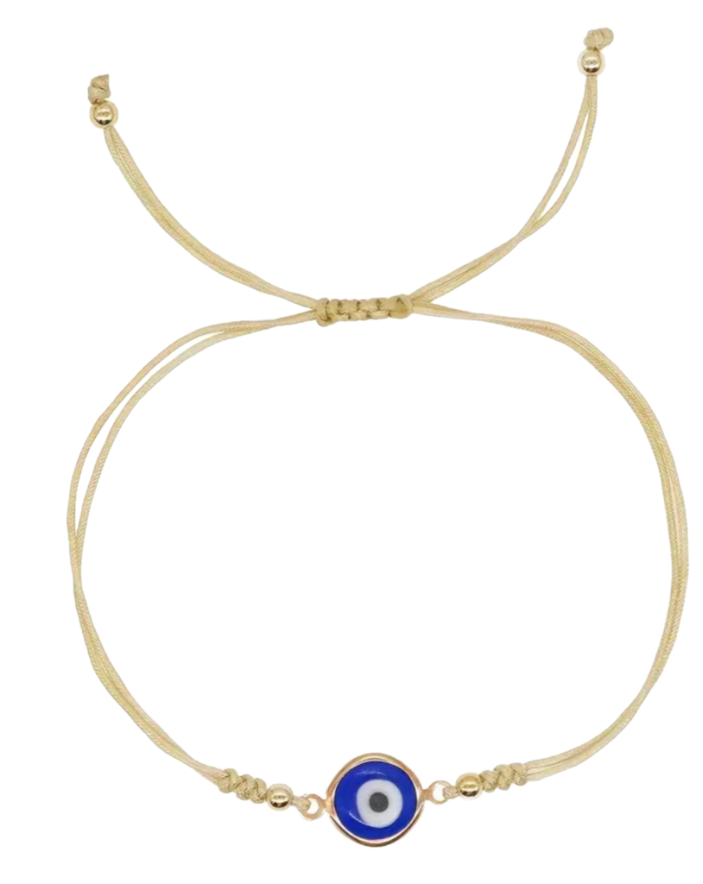 Evil Eye Friendship Bracelet Black/Cream/Gold