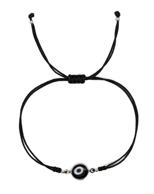 Evil Eye Friendship Bracelet Black/Cream/Gold