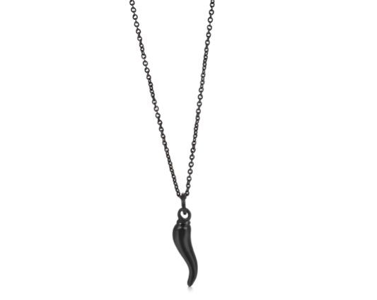 'Corni' Necklace Black