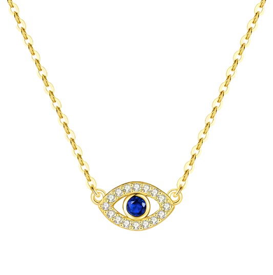 'Alessia' Evil Eye Necklace Gold