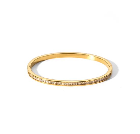 ‘Ava’ Bangle Gold/Silver