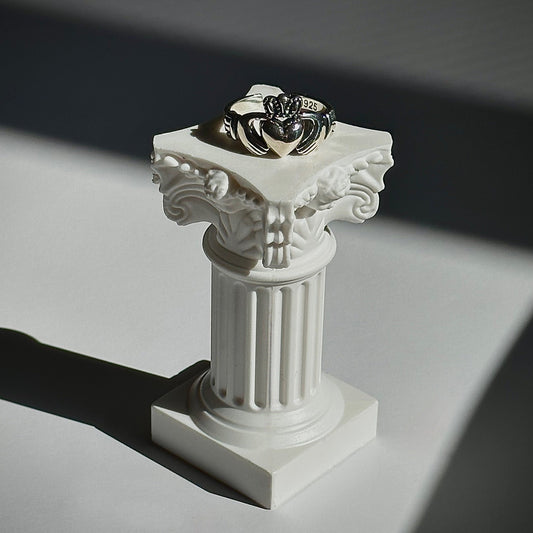 eternity promise ring silver