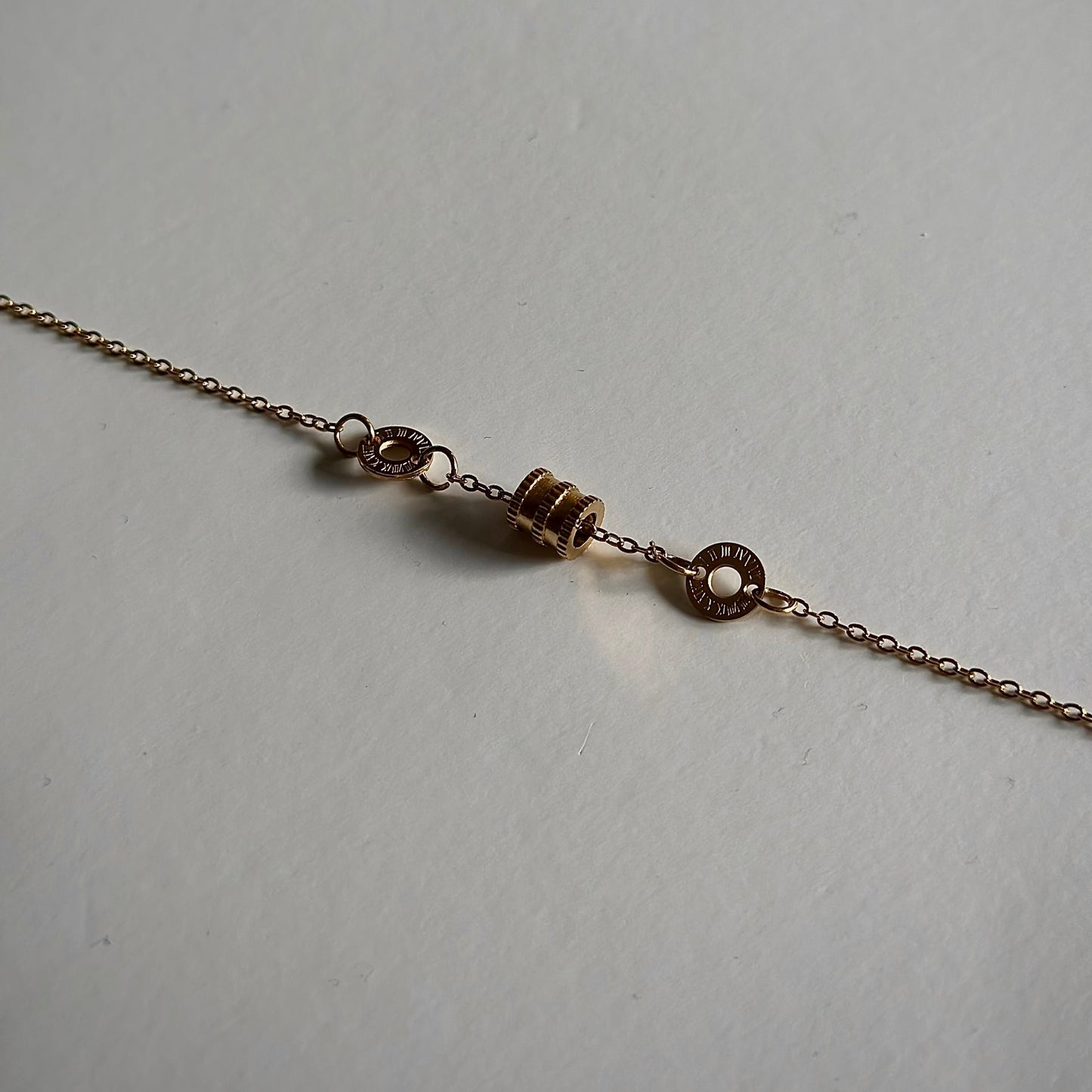 gold bracelet roman numerals