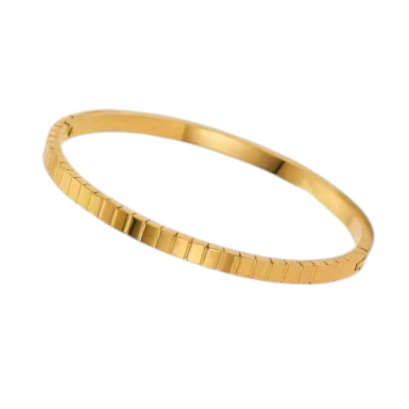 'Chiara' Simple Bangle Gold/ Silver