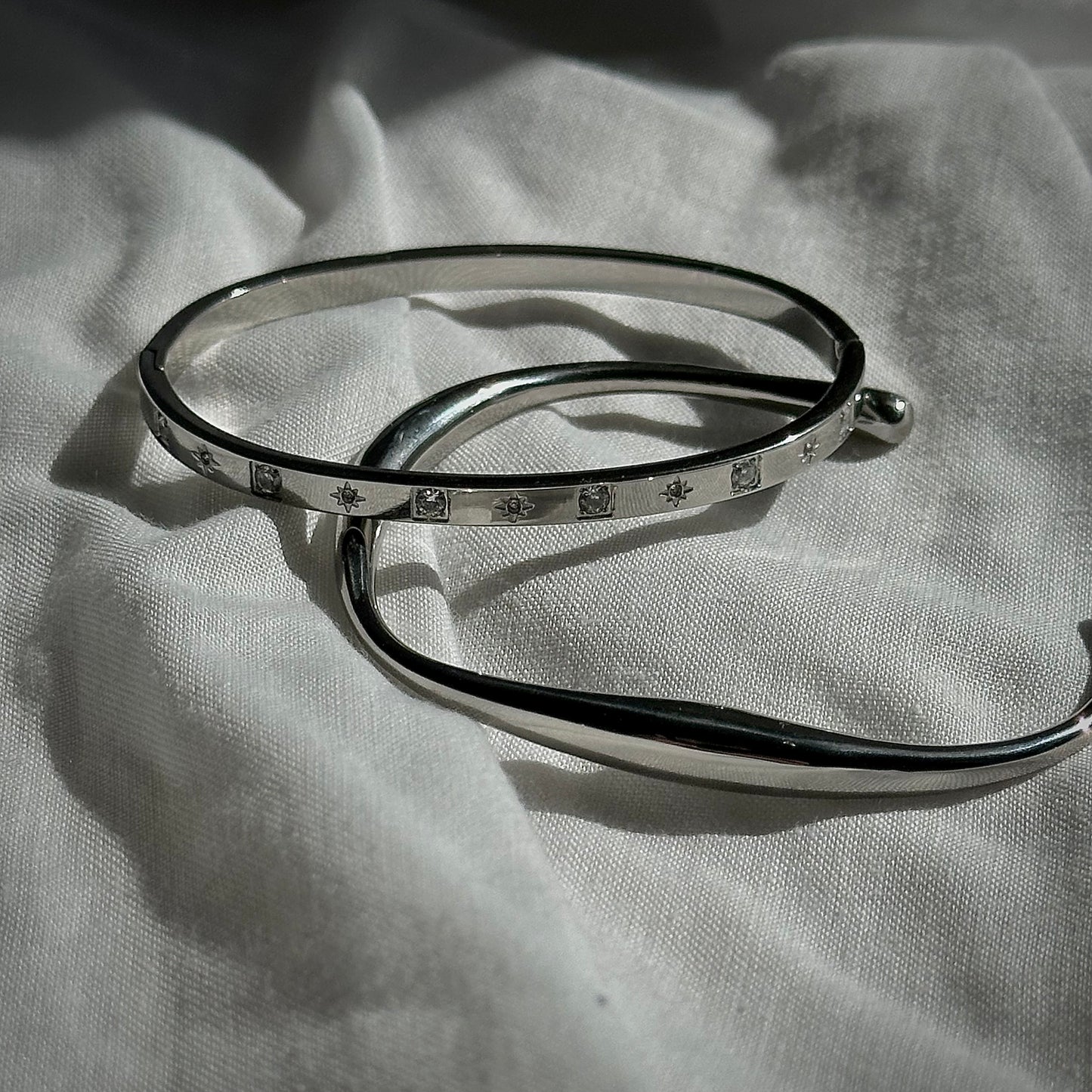 silver bangles