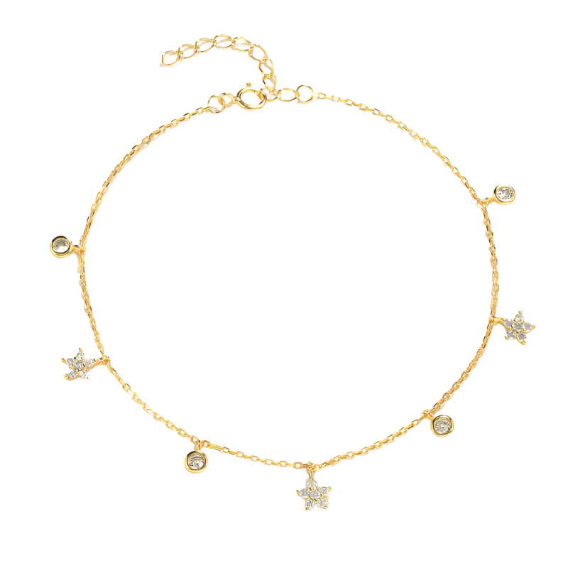 'Stella' Anklet Gold