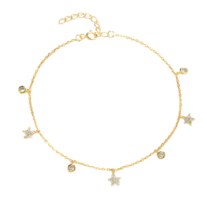 'Stella' Anklet Gold