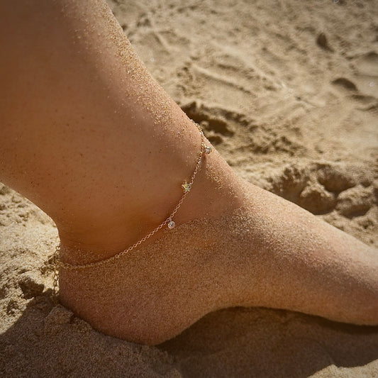 'Stella' Anklet Gold
