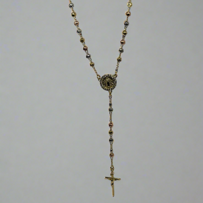 'Eliana' Rosary Beads Gold