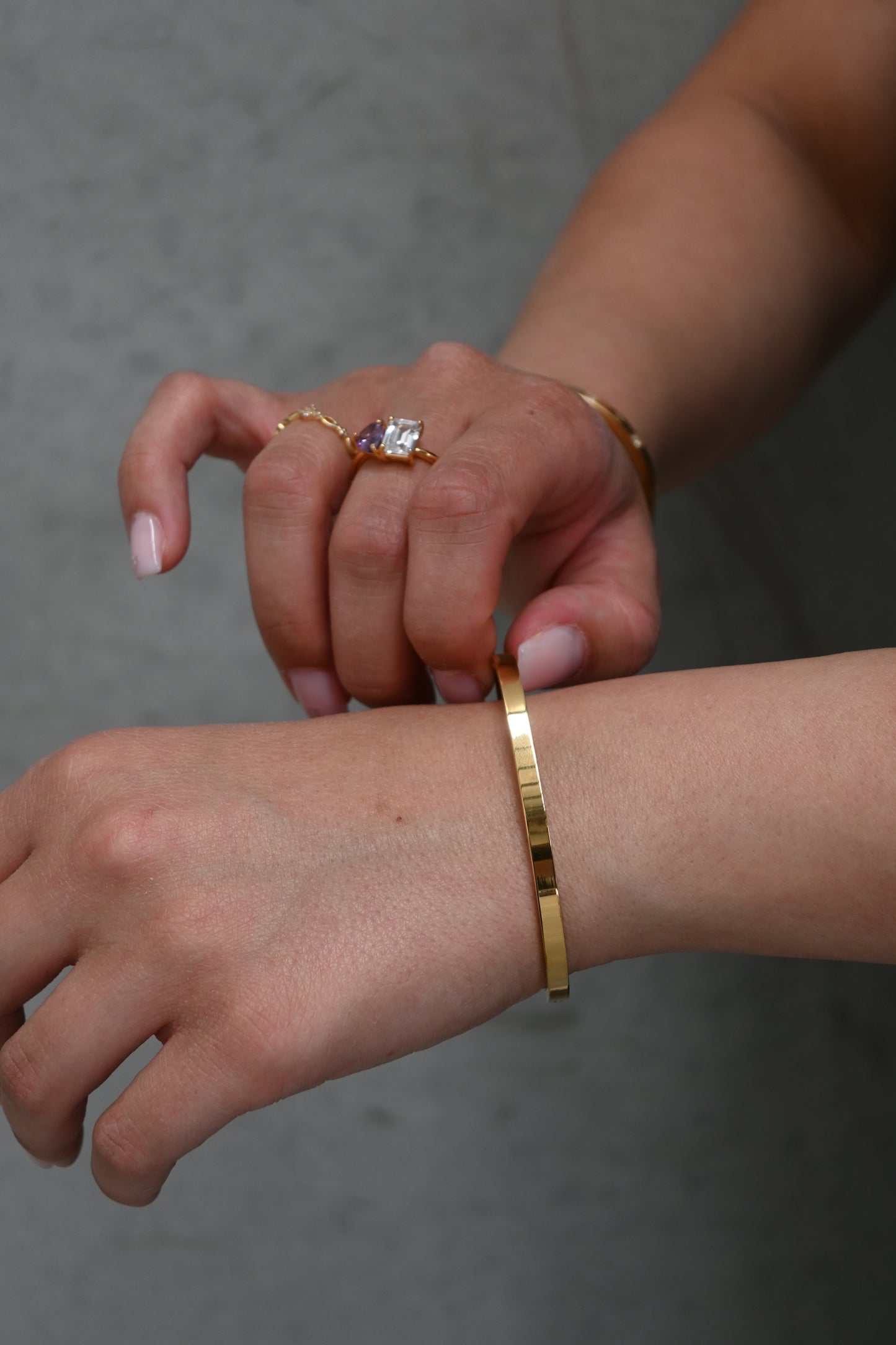 ‘Elodie’ Plain Gold/ Silver Bangle