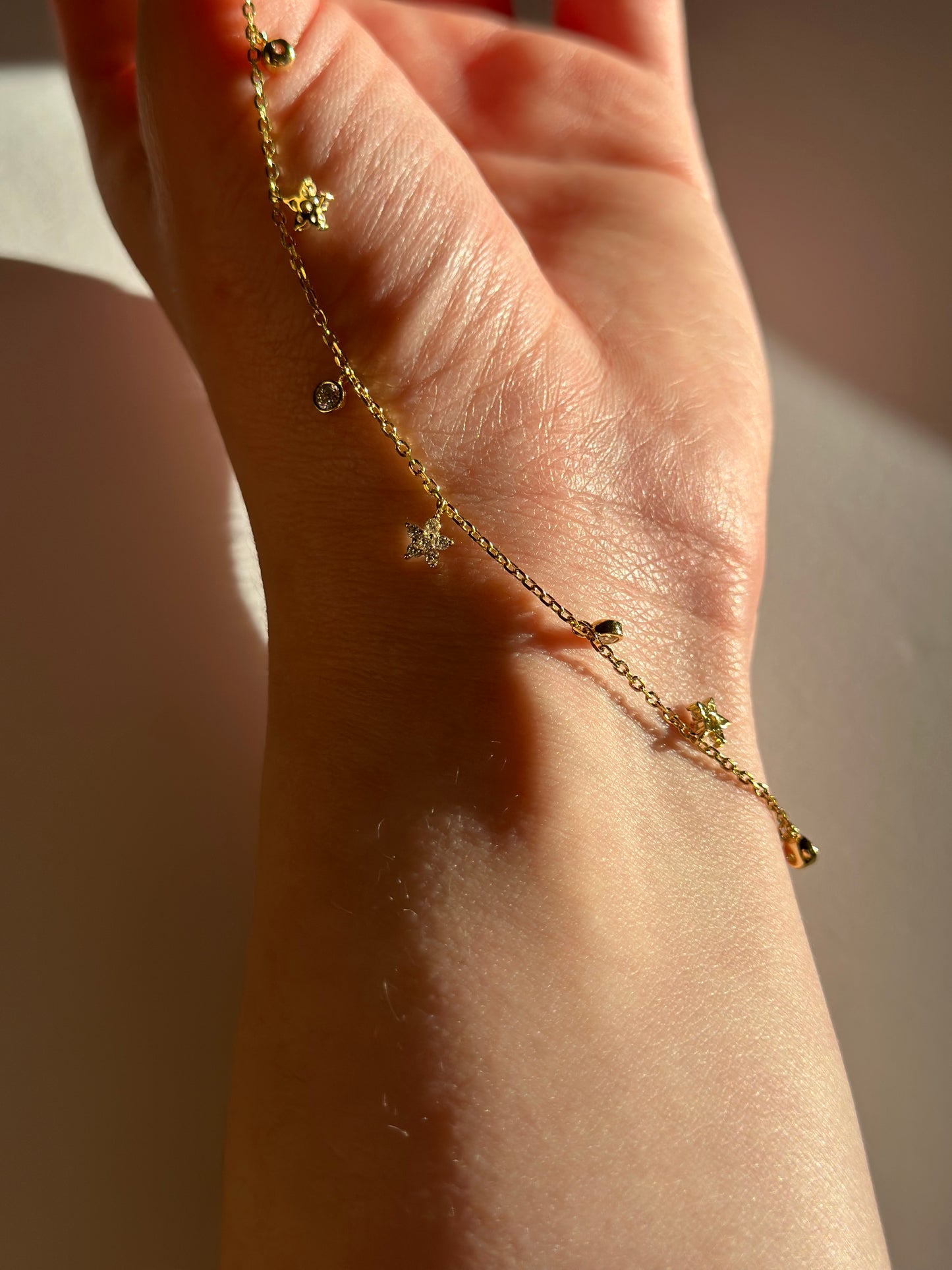 'Stella' Anklet Gold