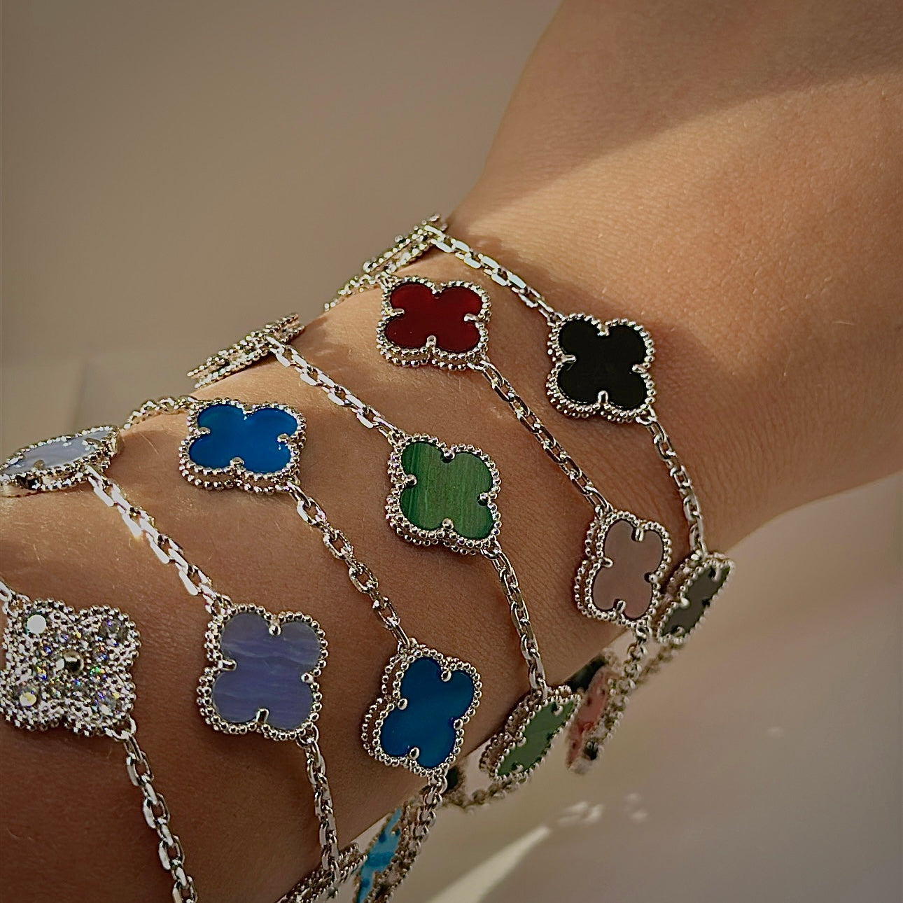 'Deppei' Clover Bracelet Gold/Silver