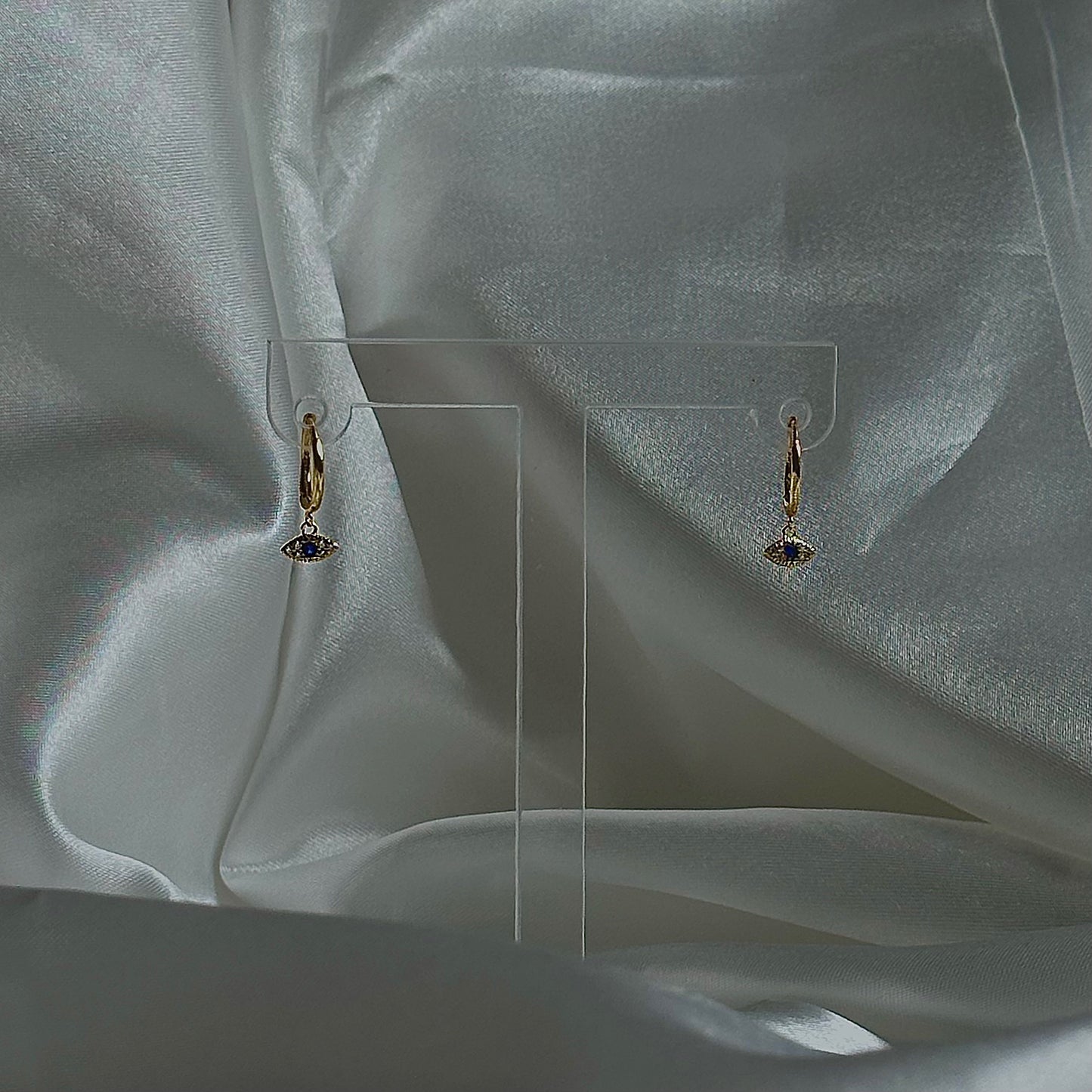'Vanessa' Evil Eye Sleepers Earring Gold
