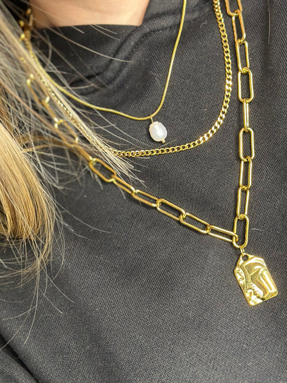 'Intensely' Stacked Necklace Gold