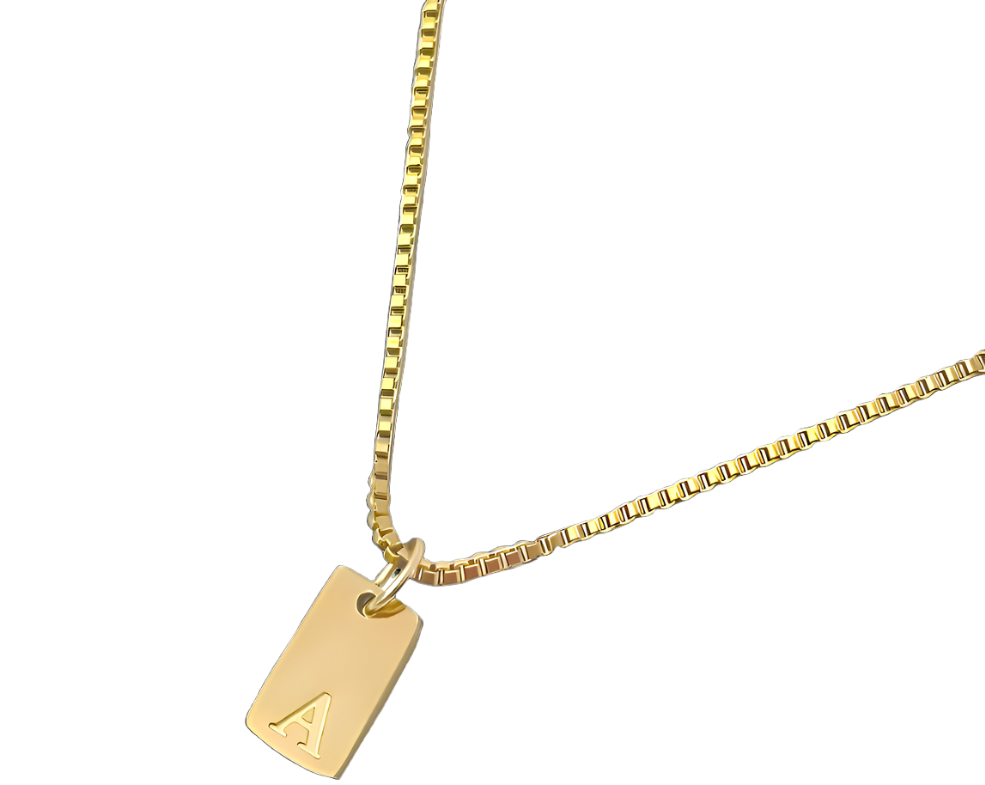 'l'alfabeto' Initial Necklace Gold/Silver