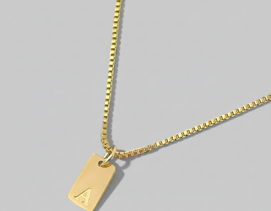 'l'alfabeto' Initial Necklace Gold/Silver