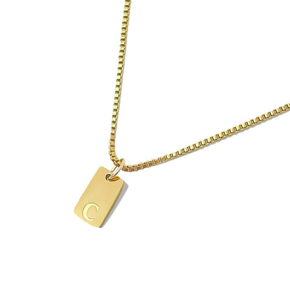 'l'alfabeto' Initial Necklace Gold/Silver