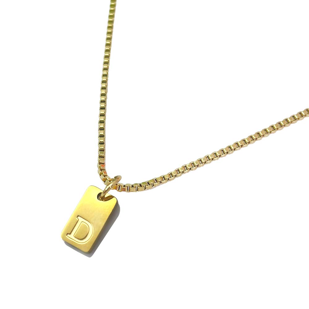 'l'alfabeto' Initial Necklace Gold/Silver