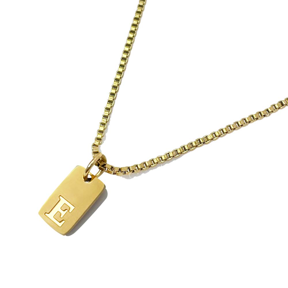 'l'alfabeto' Initial Necklace Gold/Silver