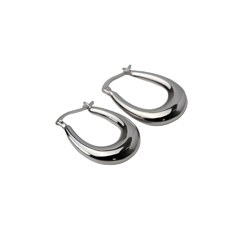 'Emilia' Tube Earrings Gold/Silver/Rose Gold