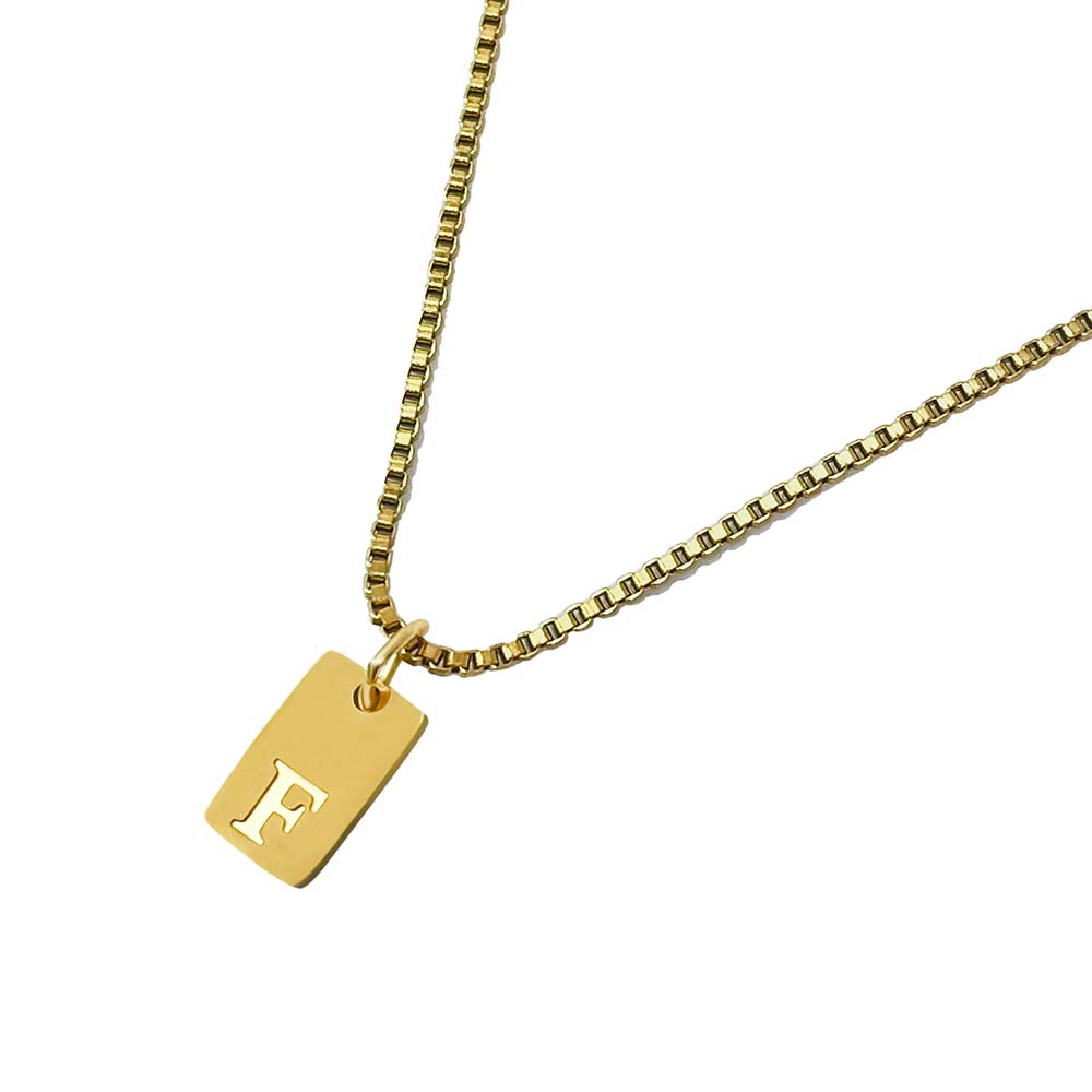 'l'alfabeto' Initial Necklace Gold/Silver