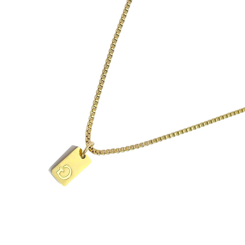 'l'alfabeto' Initial Necklace Gold/Silver