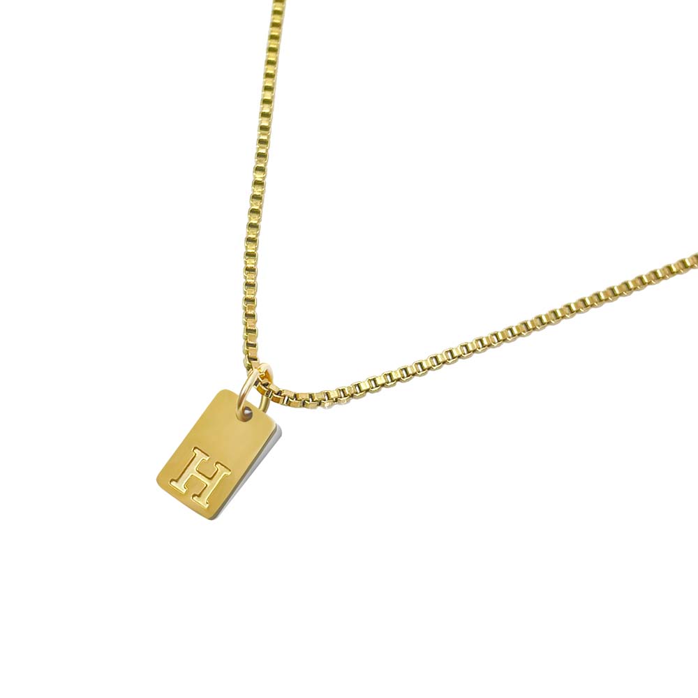 'l'alfabeto' Initial Necklace Gold/Silver