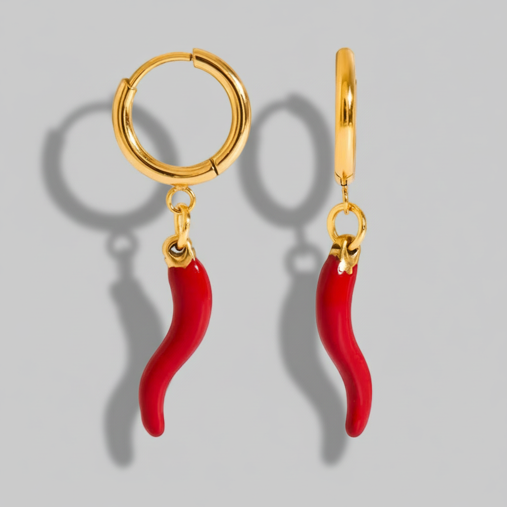 ‘Olivia’ Corni Chilli Earrings