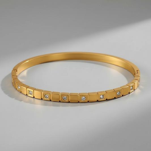 ‘Elise’ Bangle Gold/ Silver