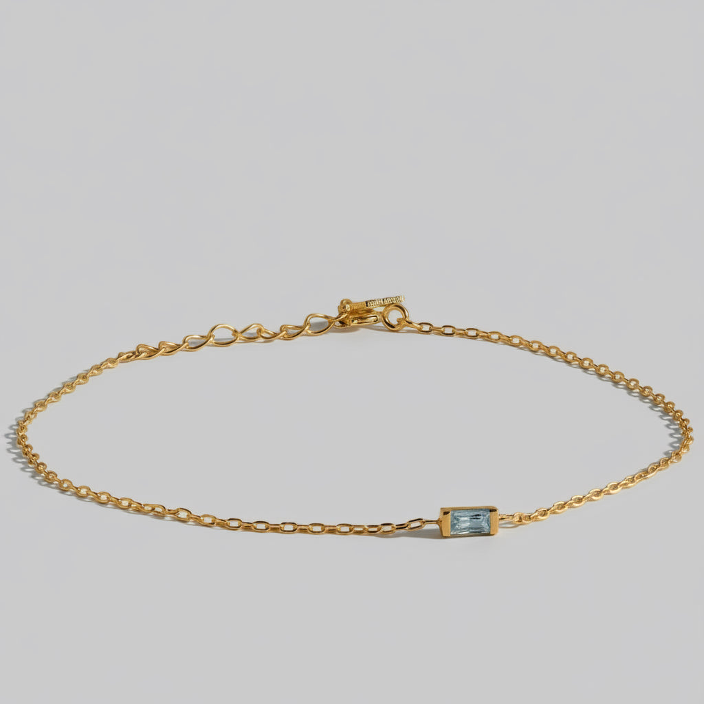 ‘Elara’ Birthstone Bracelet Gold