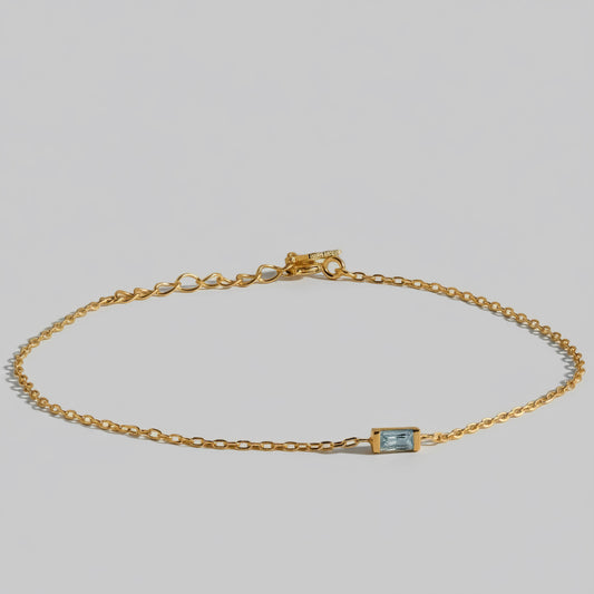 ‘Elara’ Birthstone Bracelet Gold