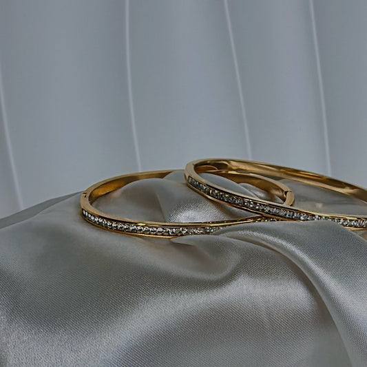 ‘Ava’ Bangle Gold/Silver