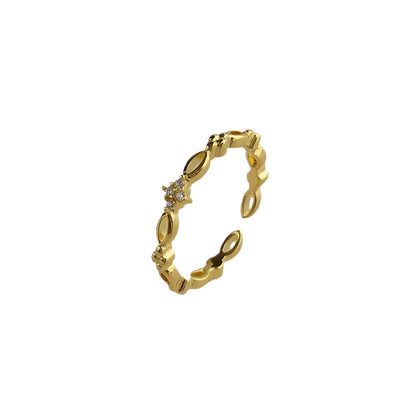 'Viola' Dainty Ring Gold/Silver