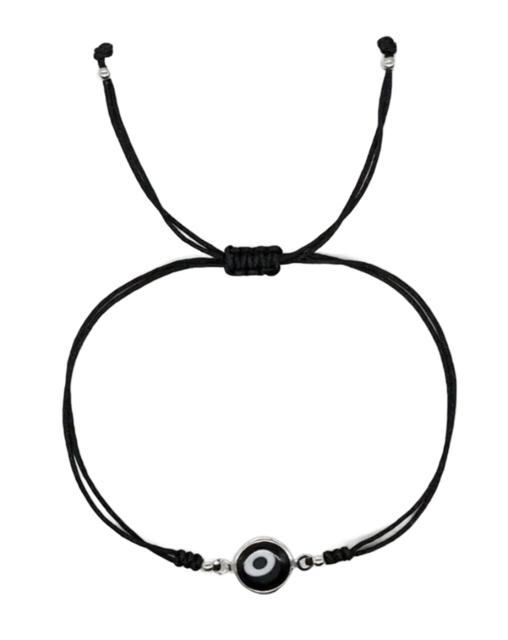 Evil Eye Friendship Bracelet Black/Cream