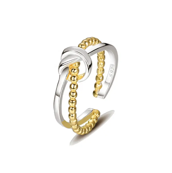 Knot-ring-gold/silver