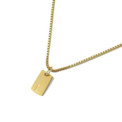 'l'alfabeto' Initial Necklace Gold/Silver