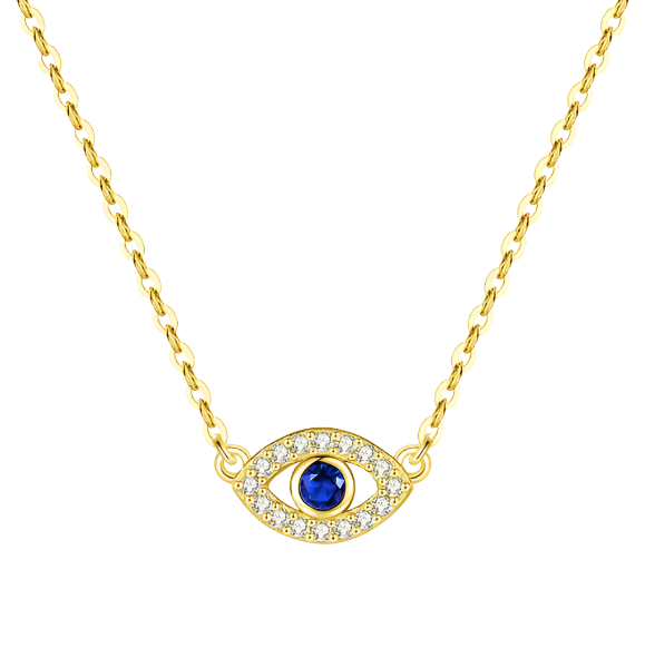 'Alessia' Evil Eye Necklace Gold