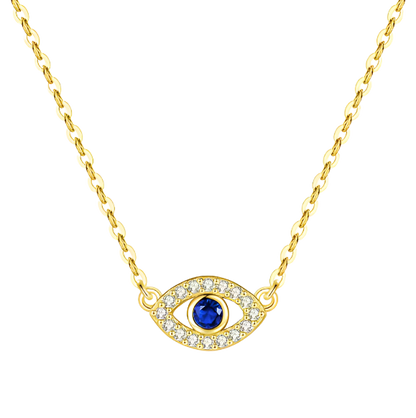 'Alessia' Evil Eye Necklace Gold